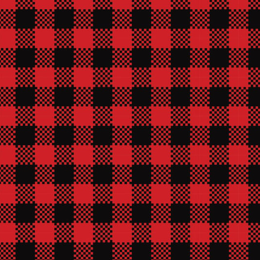 Buffalo plaid red and black checkered 00001
