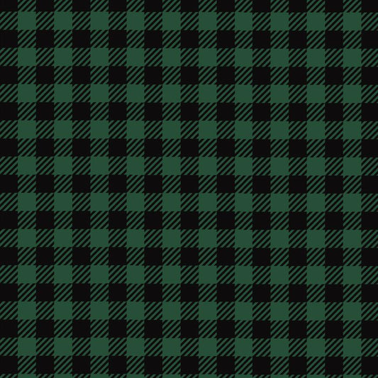 Buffalo plaid green and black checkered 00003