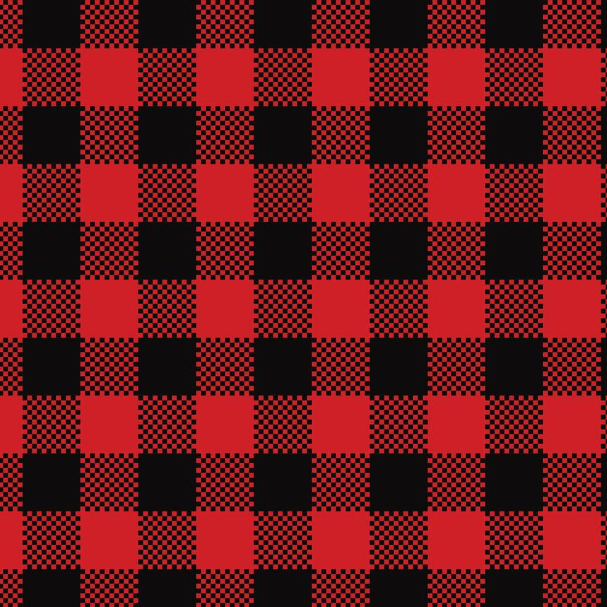 Buffalo plaid red and black checkered 00004