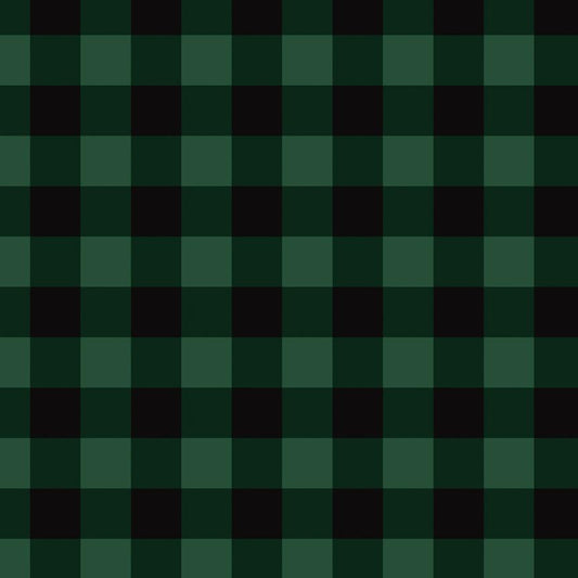 Buffalo plaid green and black lines checkered 00009