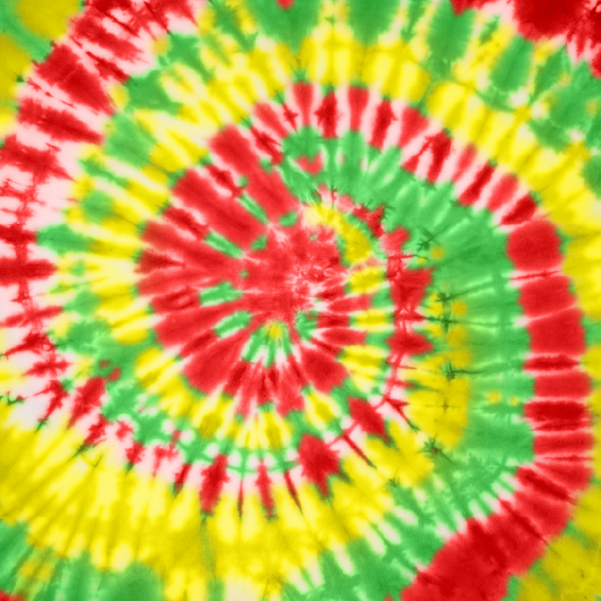 Tie Dye - Red Green and Yellow 012 – East Coast Vinyl Supplies