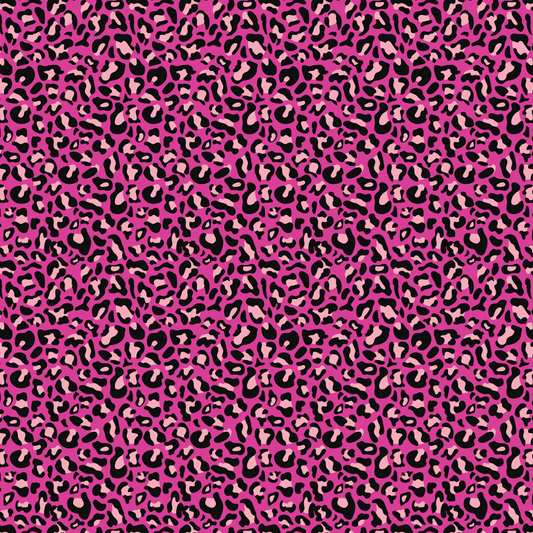 Colorful Leopard - Pink Spots on Colorful Background 013