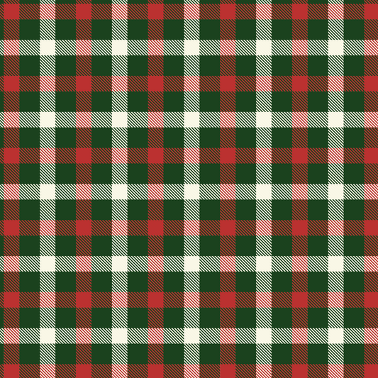 Christmas plaid red and green cross 00007