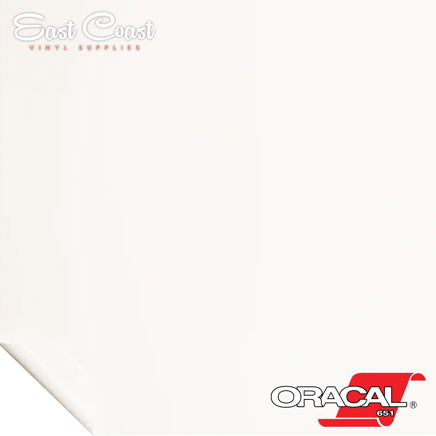 White 010 Oracal 651 Adhesive Vinyl