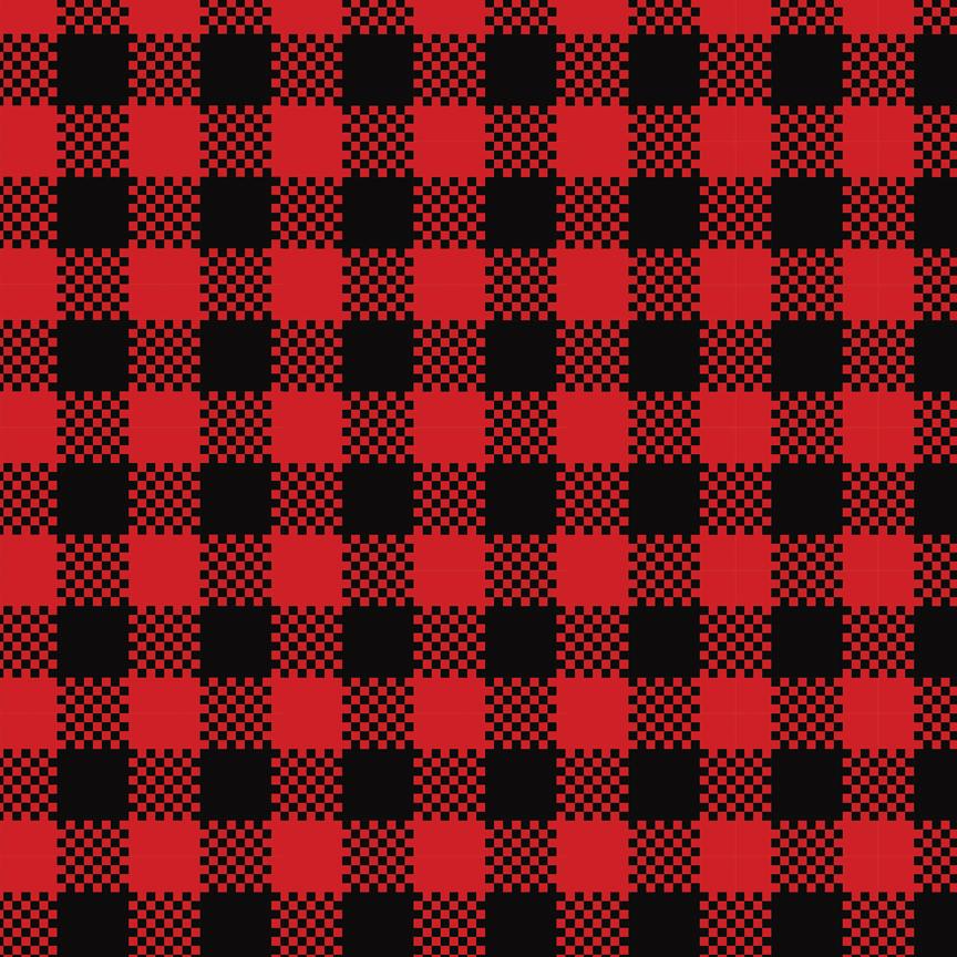 Buffalo plaid red and black checkered 00001