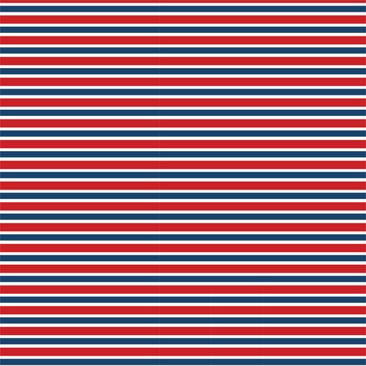 Nautical Red, White and Blue Lines 00008