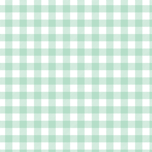 Easter Light Green and White Patterned 00009