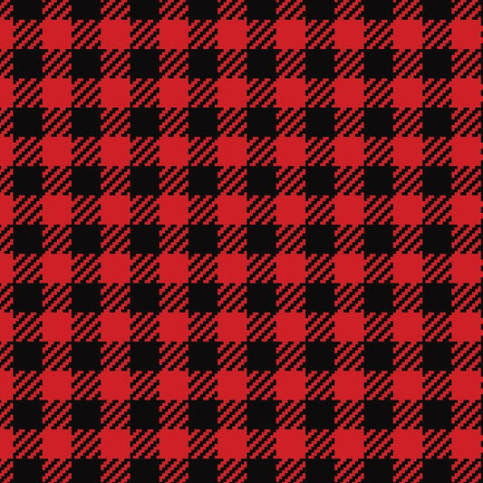 Buffalo plaid red and black checkered 00010