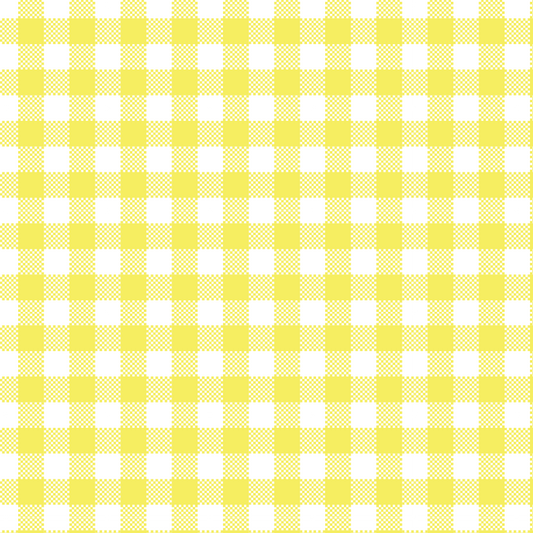 Easter Light Yellow and White Patterned 00011
