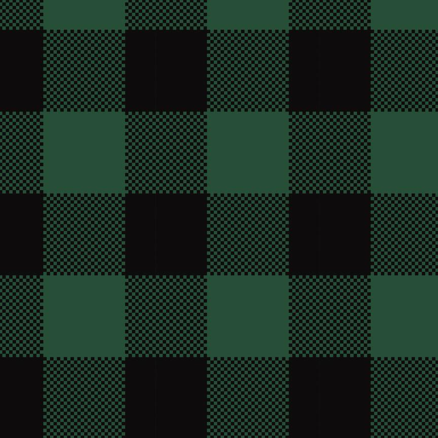 Buffalo plaid green and black checkered 00012