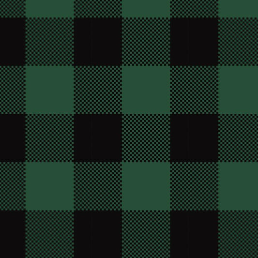 Buffalo plaid green and black checkered 00012