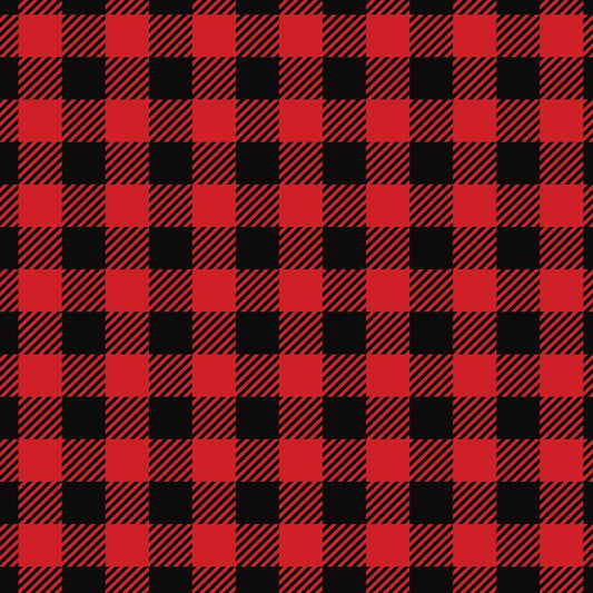 Buffalo plaid red and black checkered 00013