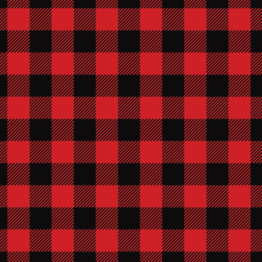 Buffalo plaid red and black checkered 00016