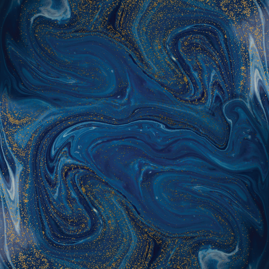 Marble - Blue and Gold 002