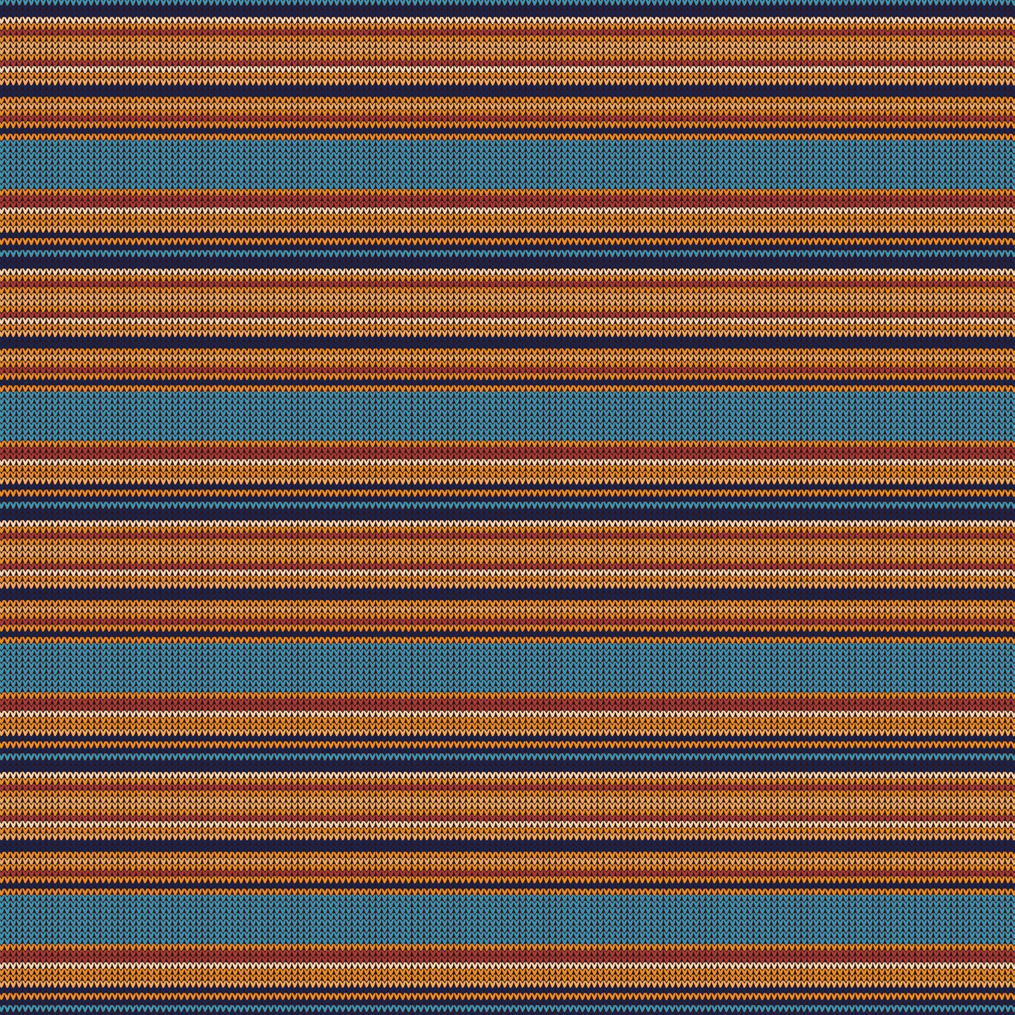 Knitting Yarn - Blue Stripes 002