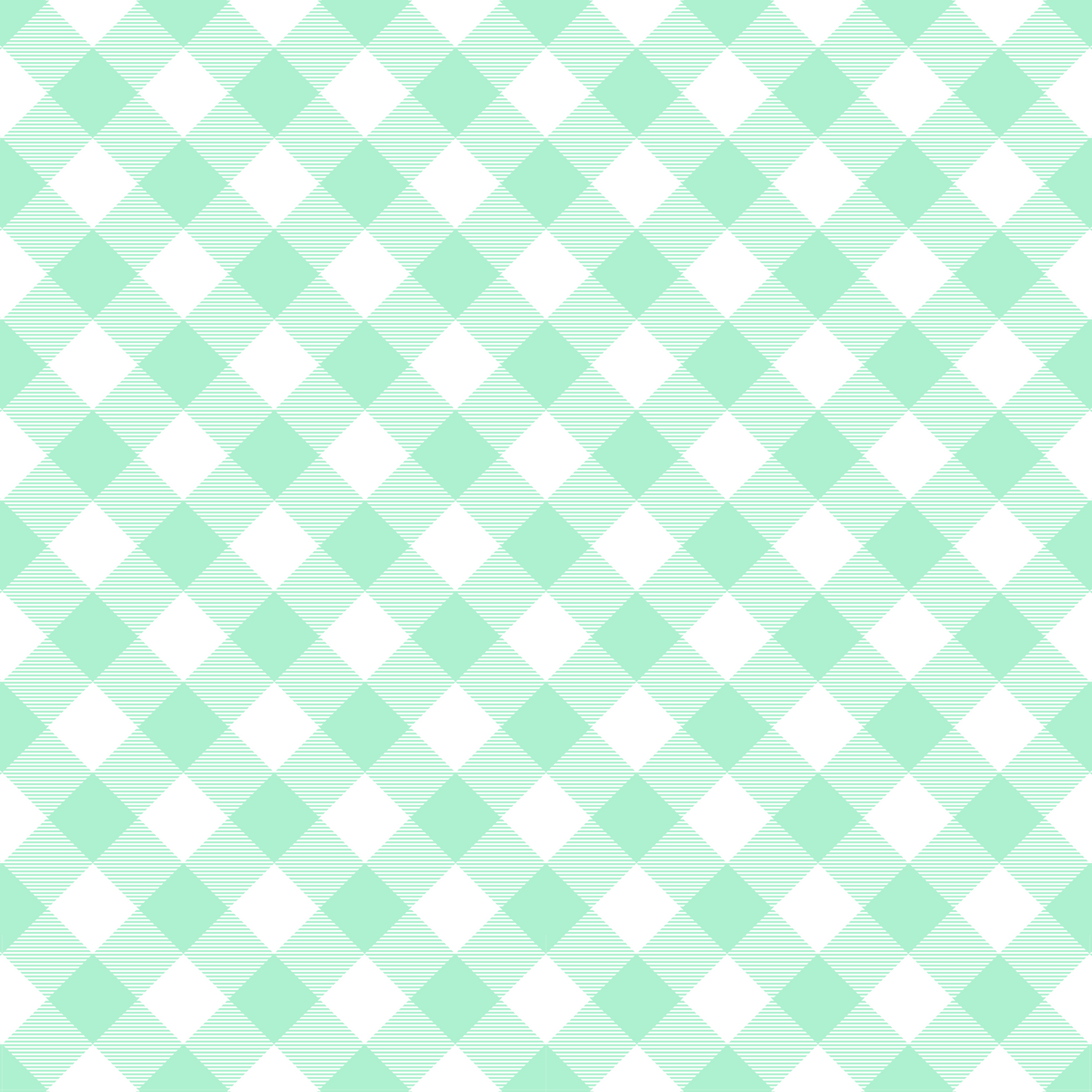 Easter Plaid - Green and White 002