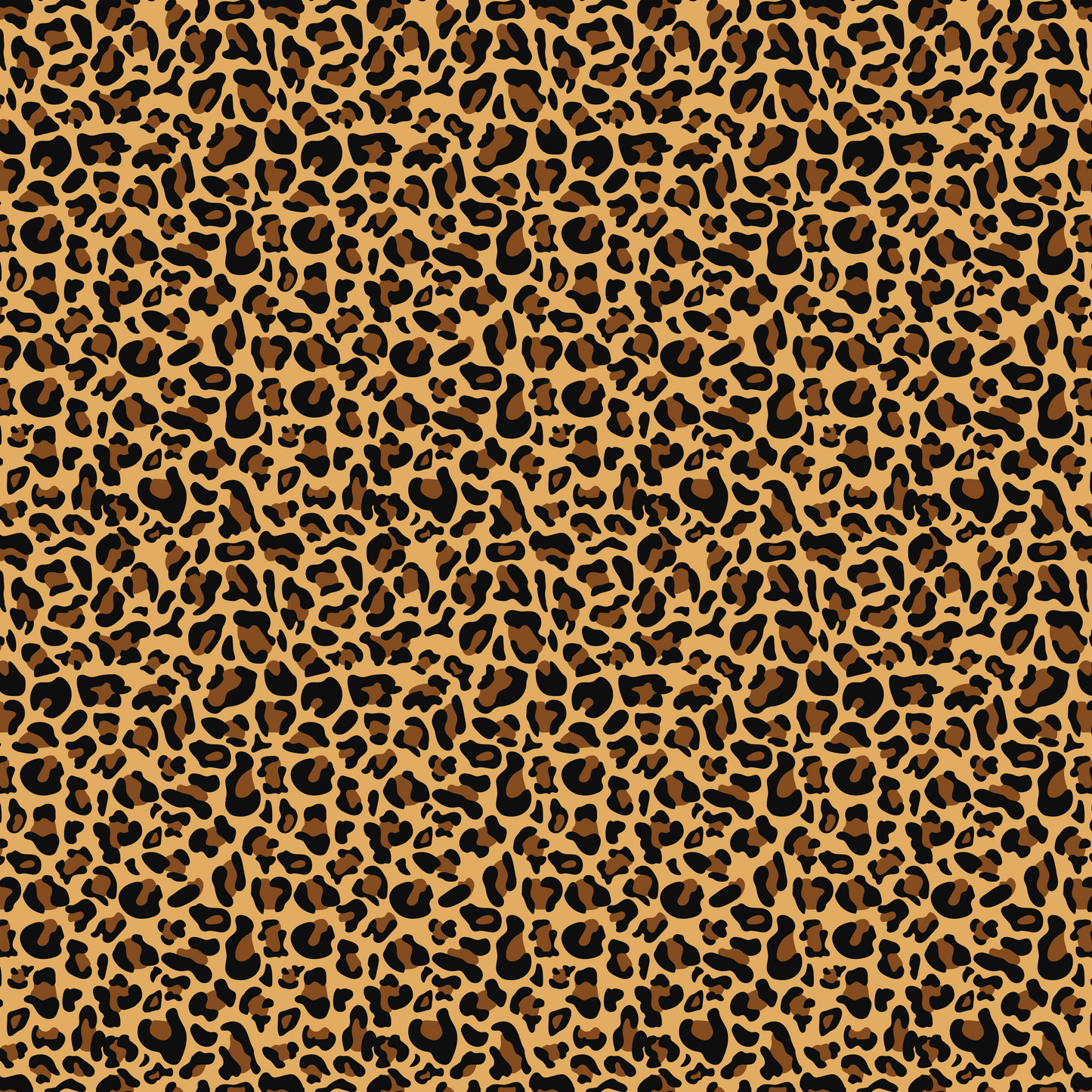 Colorful Leopard - Brown Spots on Colorful Background 003