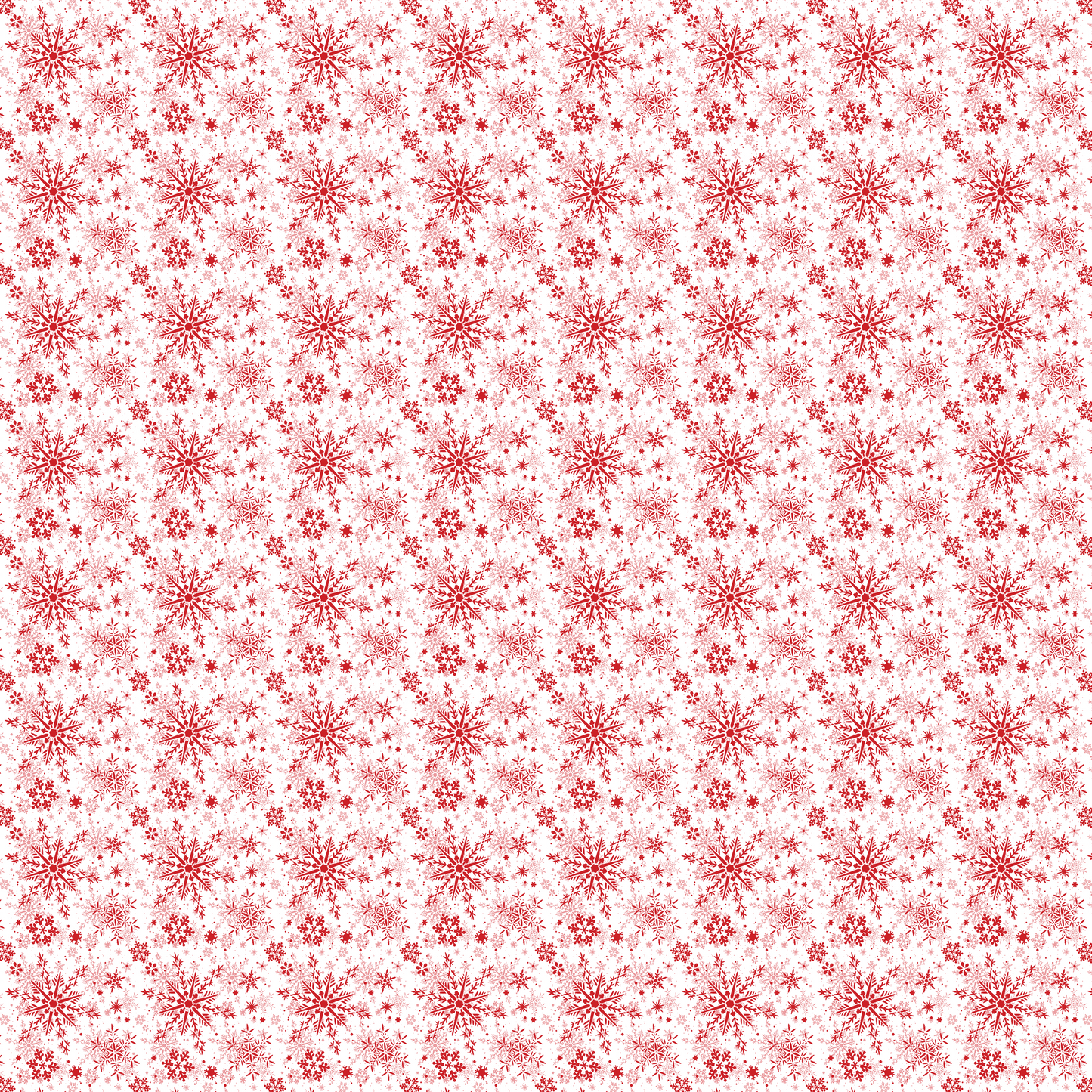 Red Snowflakes on a White Background 003