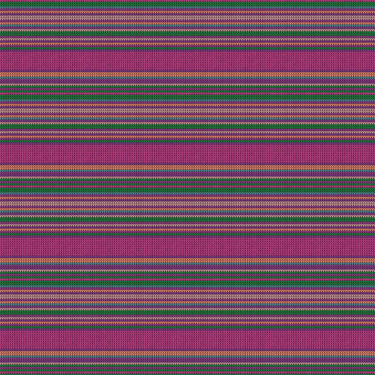Fil à tricoter - Rayures roses 004