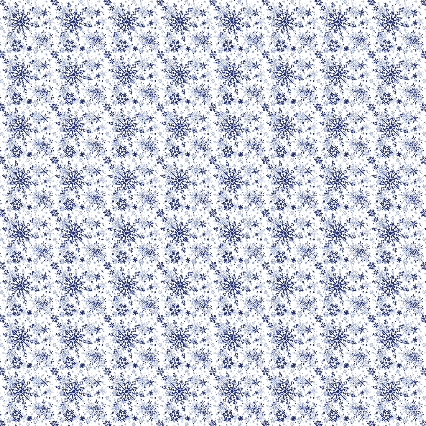 Blue Snowflakes on a White Background 005
