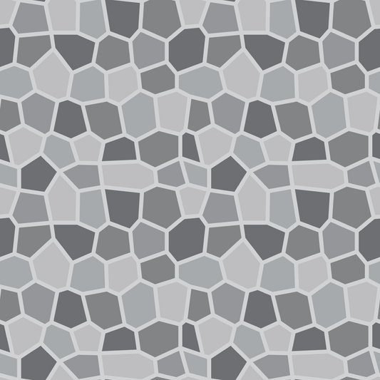 Stained Glass Mosaic - Shades of Grey 005