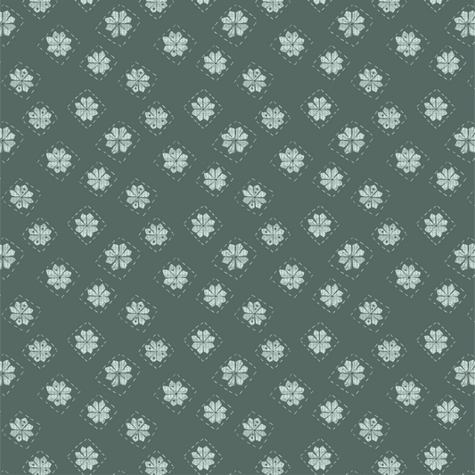 Noël Blanc - Fleurs Vertes 006