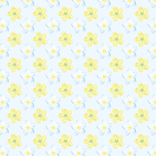 Lemonade - Lemon Flowers Pattern 006