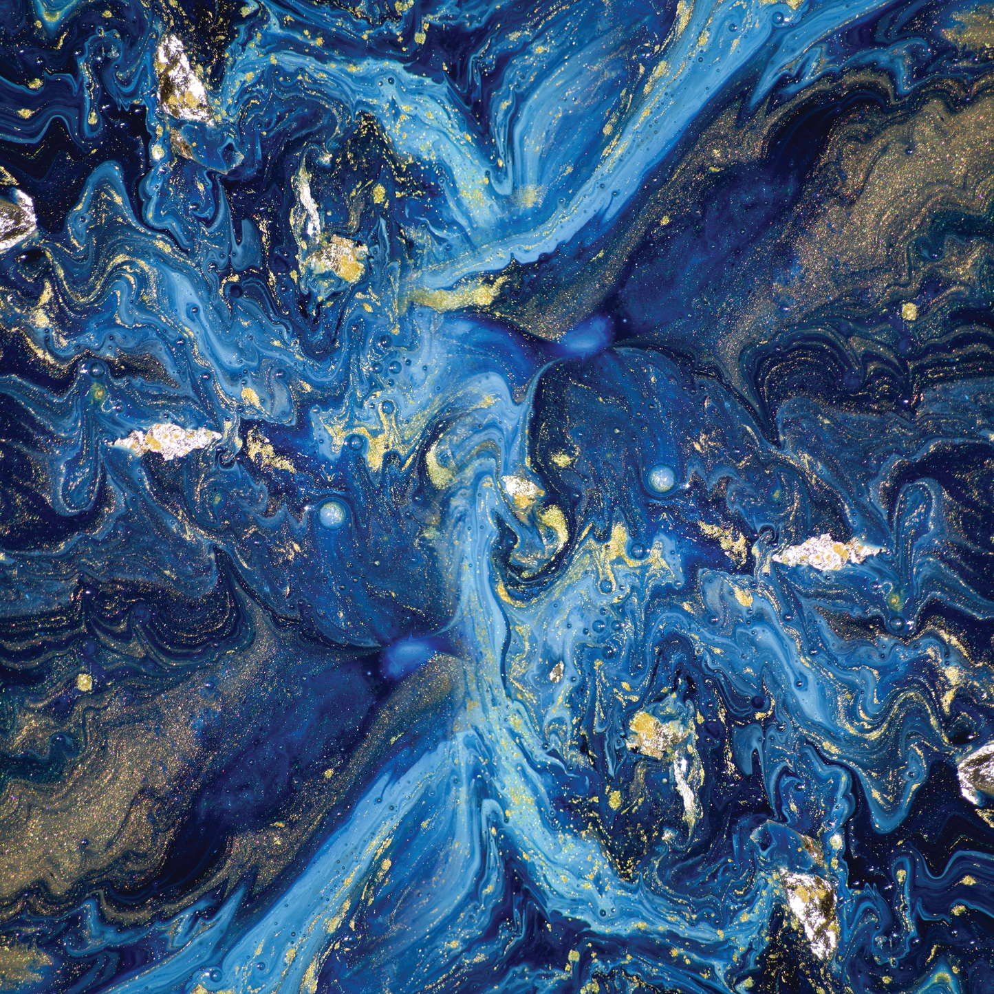 Marble - Blue and Yellow 007