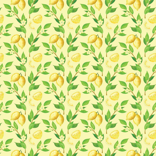 Lemonade - Lemons and Plants Pattern 007