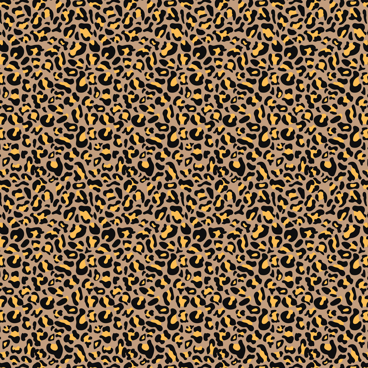 Colorful Leopard - Gold Spots on Colorful Background 007