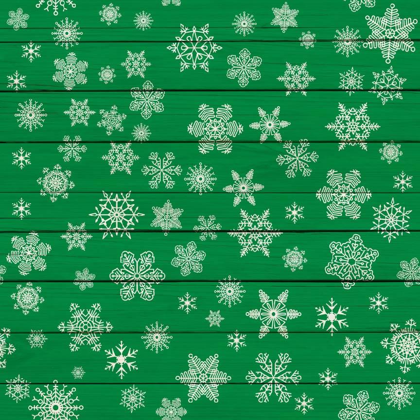 White Snowflakes Wooden Christmas 008