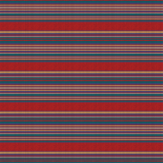 Fil à tricoter - Rayures rouges 009