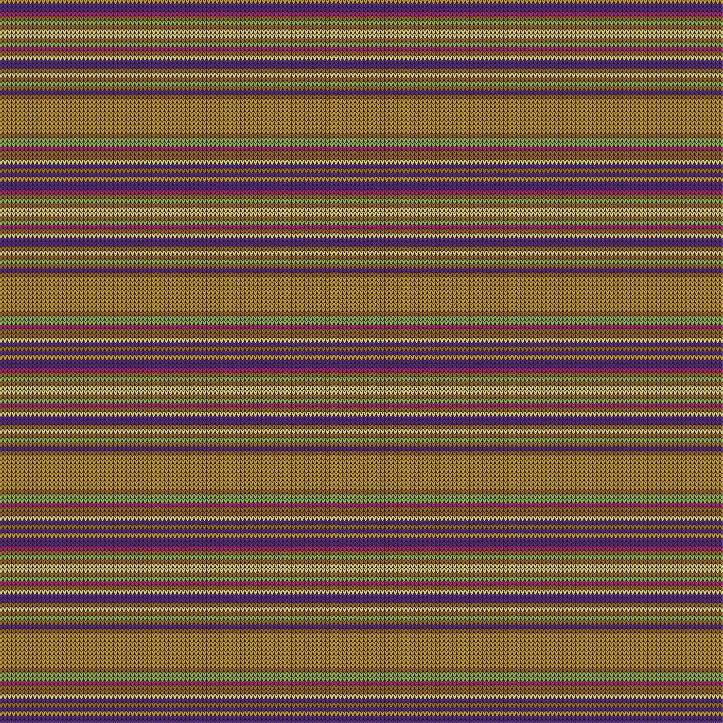 Knitting Yarn - Mustard Yellow Stripes 010