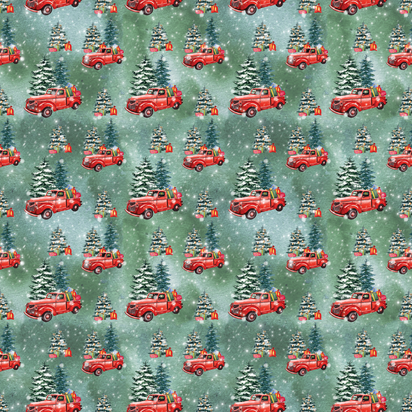 Camions et cardinaux de Noël - Camions et cadeaux d'arbres 010