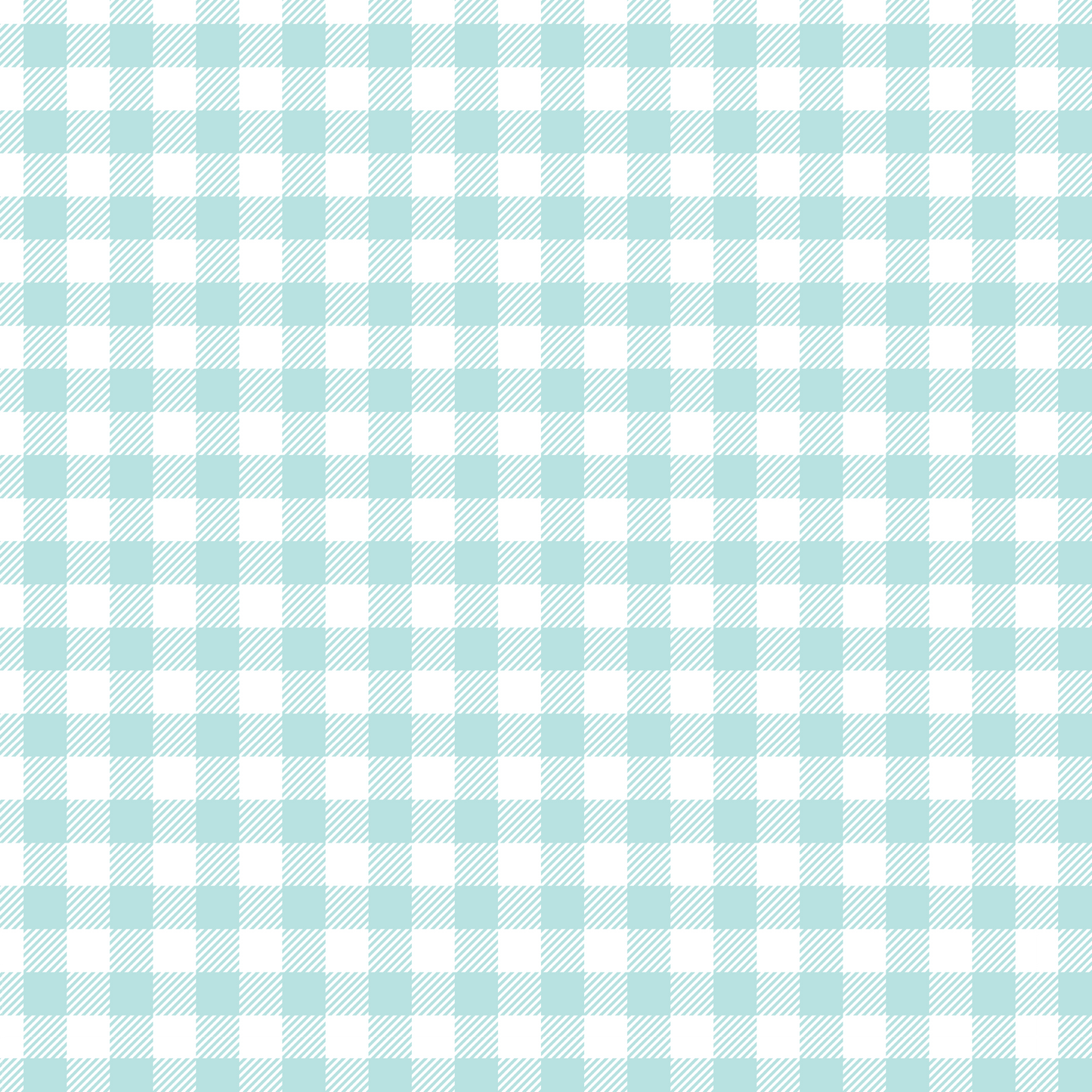 Easter Plaid - Mint and White 010