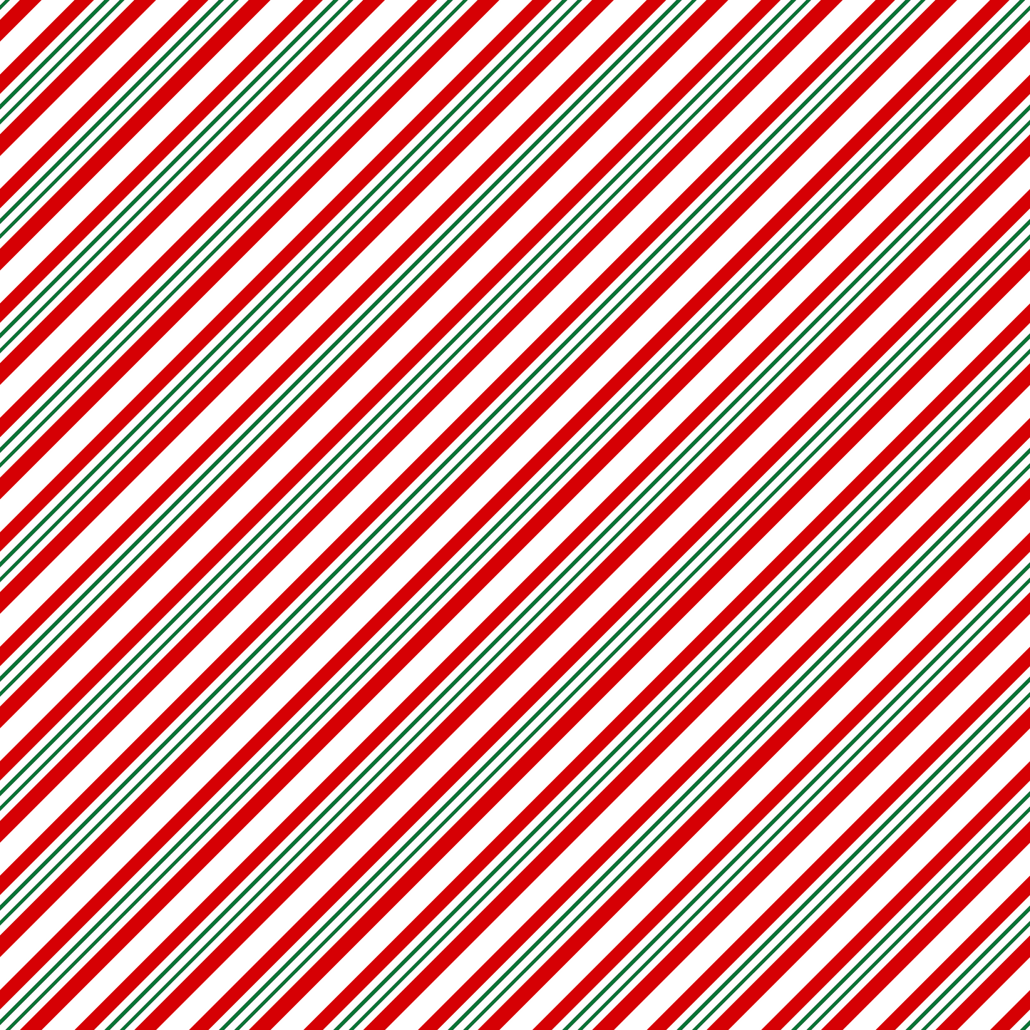 Candy Cane Stripes - Red and Green Stripes 011