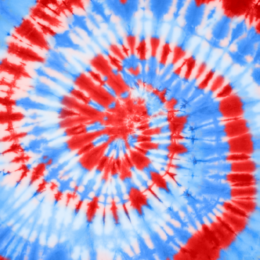 Tie Dye - Red and Blue 011