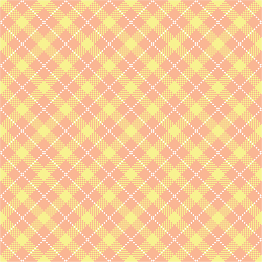 Easter Plaid - Yellow and Orangeish 011