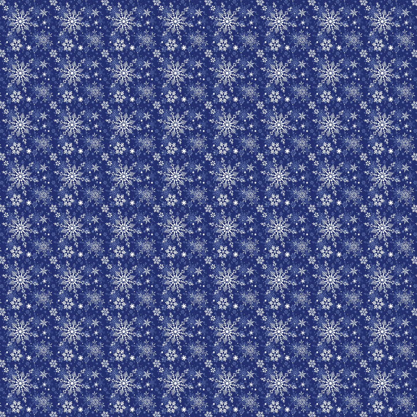White Snowflakes on a Blue Background 012