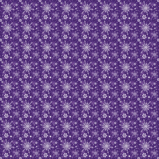 Flocons de neige blancs sur fond violet 013