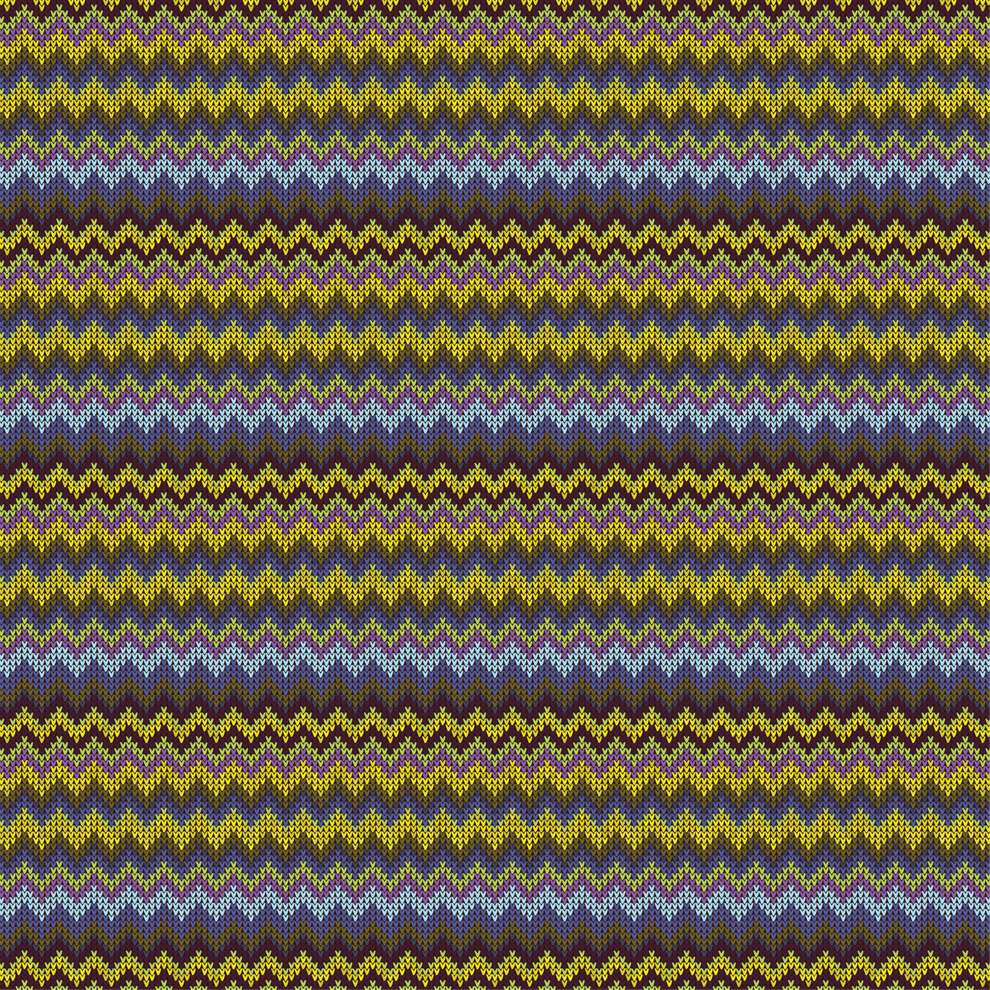 Knitting Yarn - Yellow Multi-Colored Stripes 015