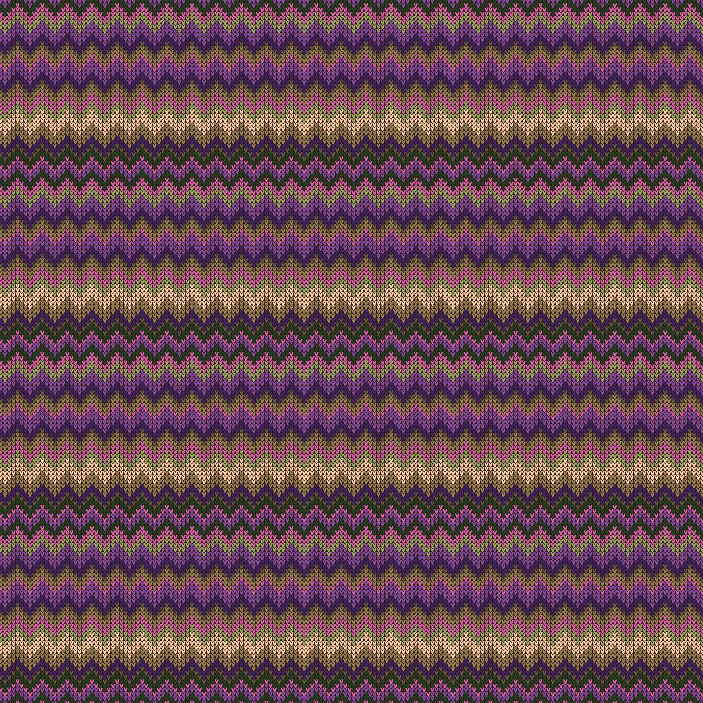 Knitting Yarn - Purple Multi-Colored Stripes 016