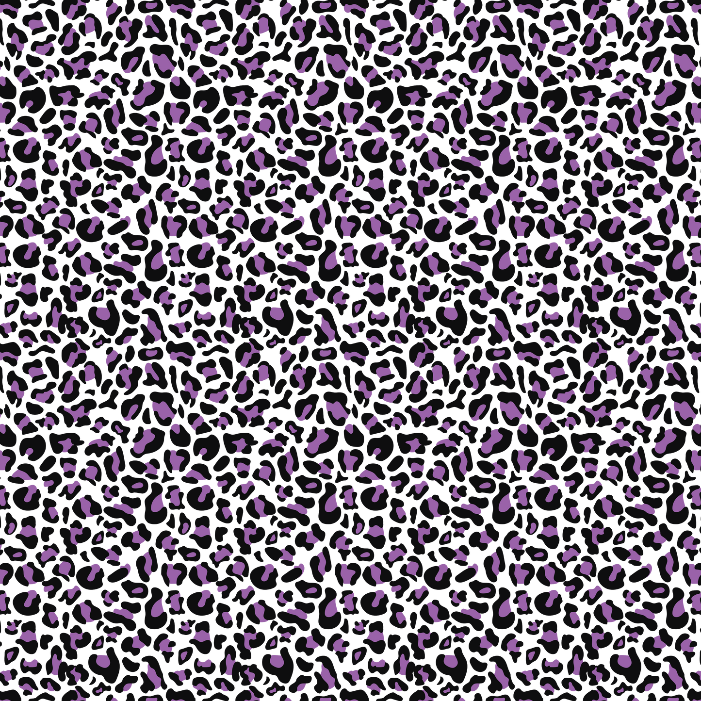 Léopard coloré - Taches violettes sur fond blanc 016