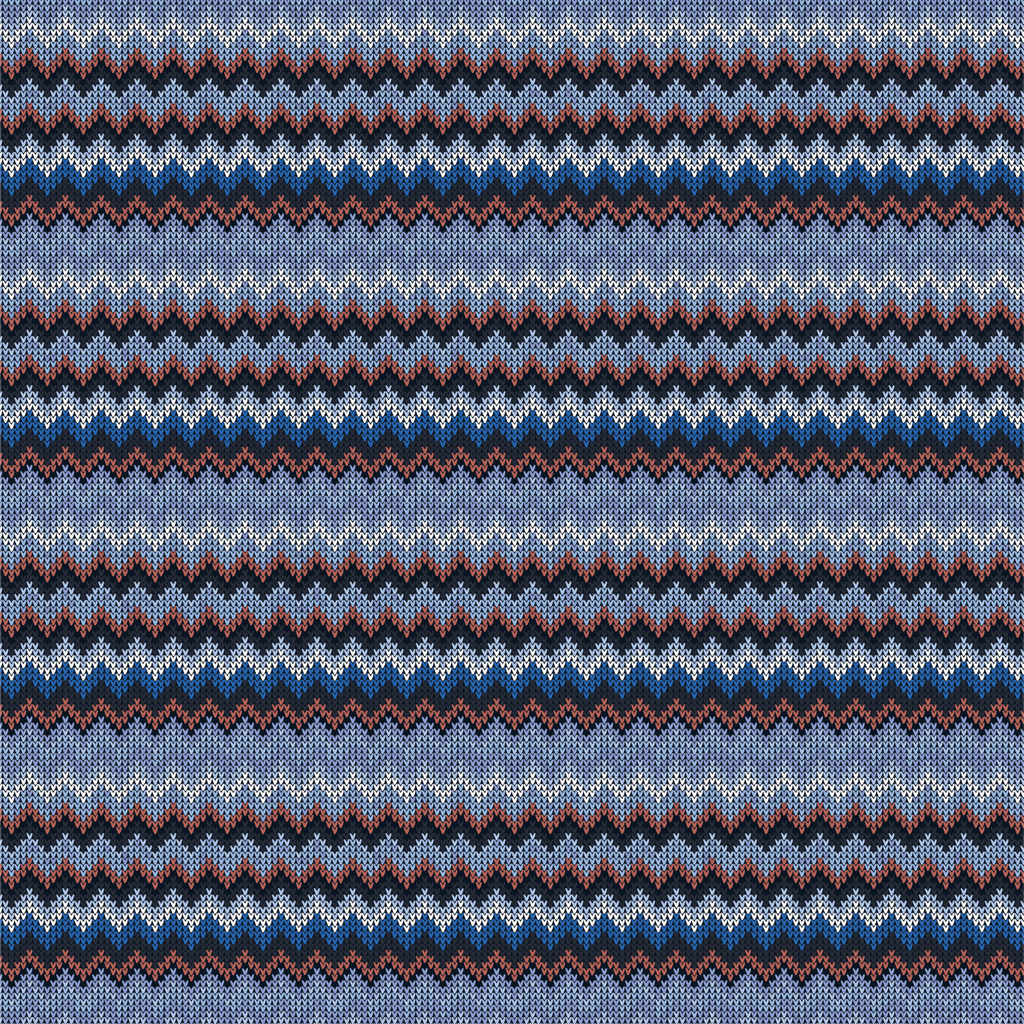 Fil à tricoter - Rayures multicolores bleu clair 017