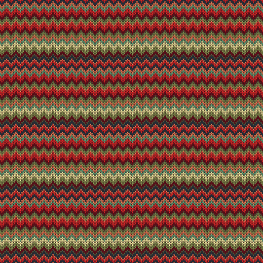 Fil à tricoter - Rayures multicolores rouges 018
