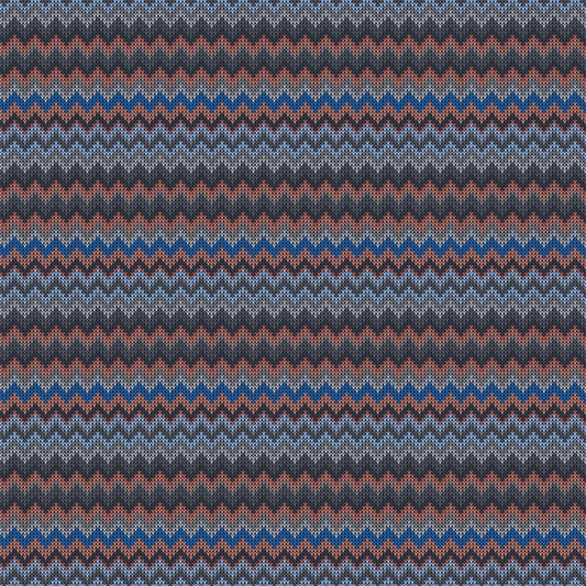 Knitting Yarn - Grey Multi-Colored Stripes 020