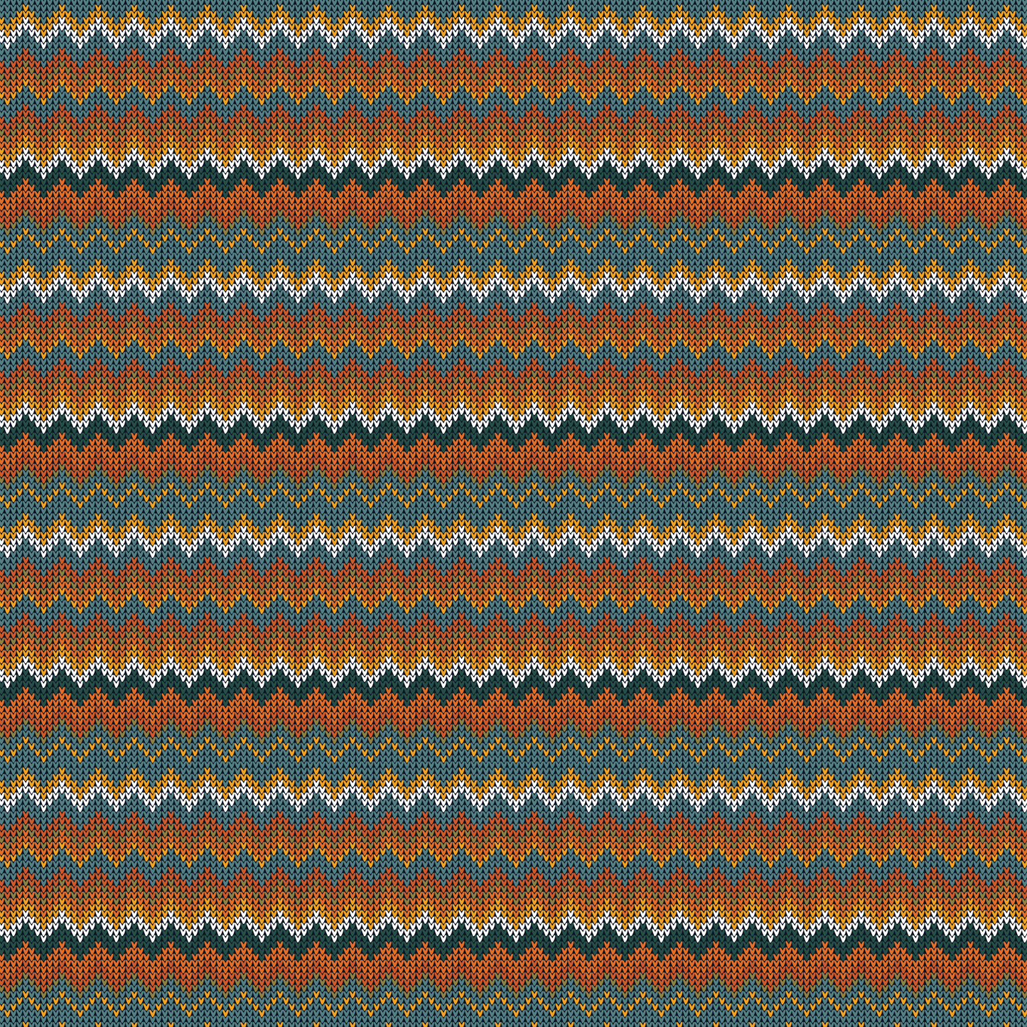 Fil à tricoter - Rayures multicolores orange 022