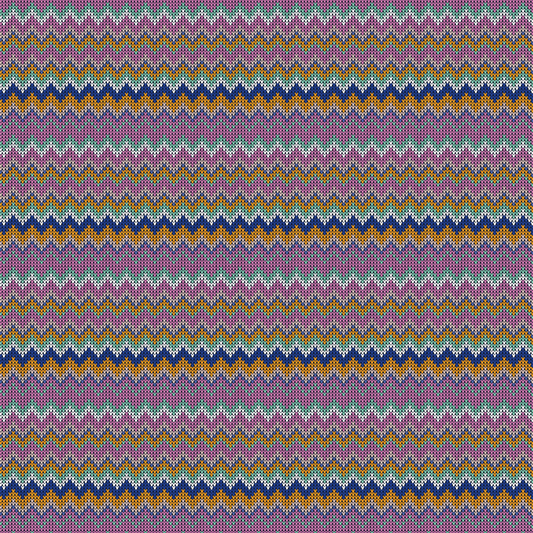 Knitting Yarn - Violet Multi-Colored Stripes 023
