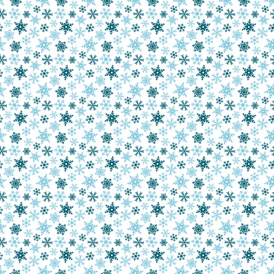 Plaisirs d'hiver - Flocons de neige bleus 004