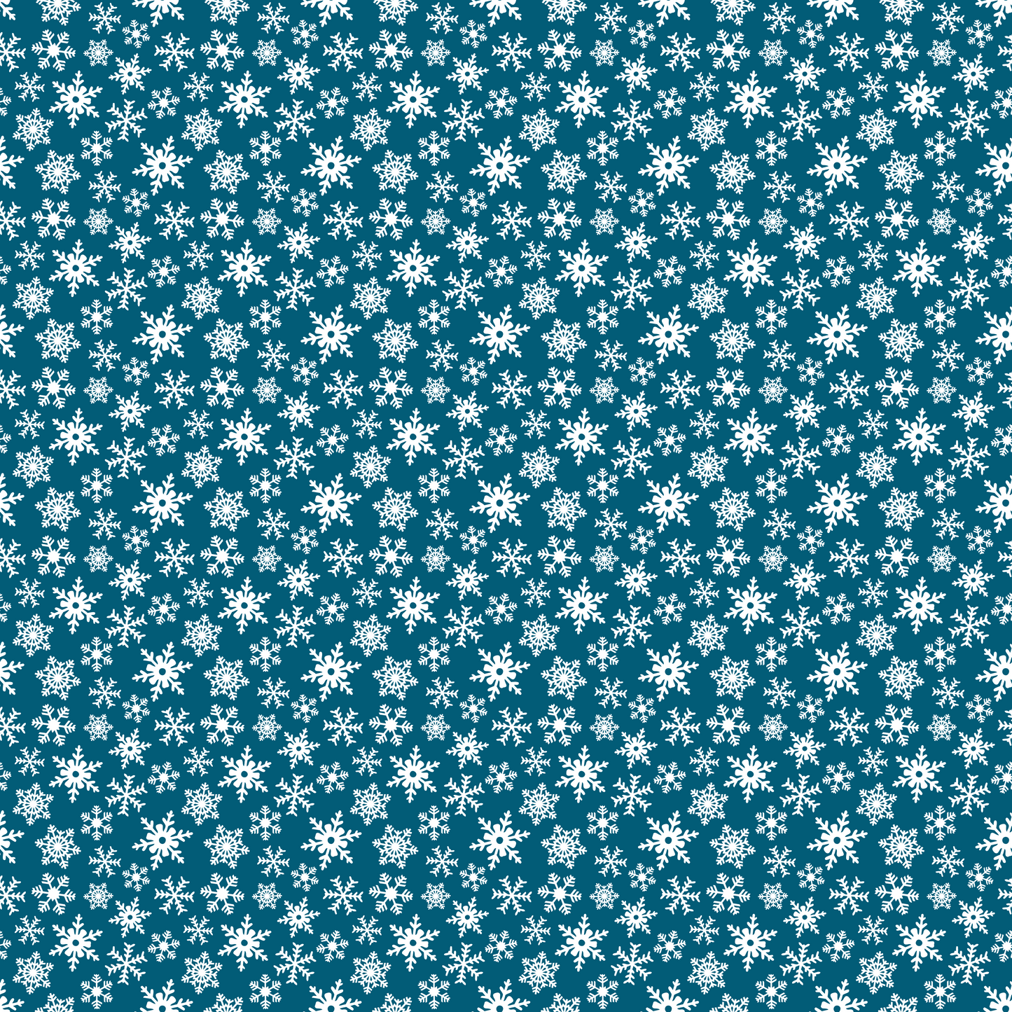 Plaisirs d'hiver - Flocons de neige sur fond bleu foncé 007